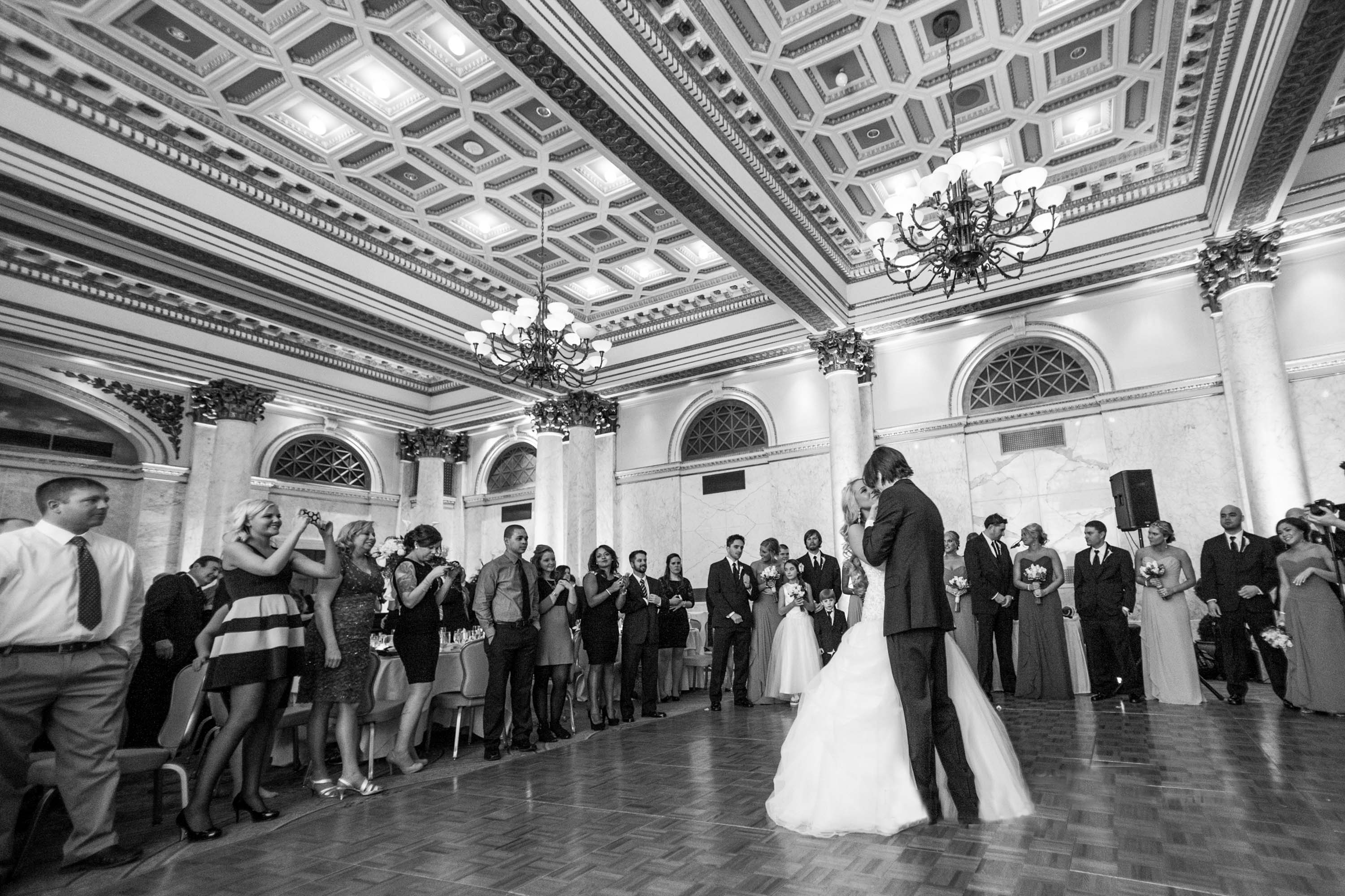 Bride and Groom dancing